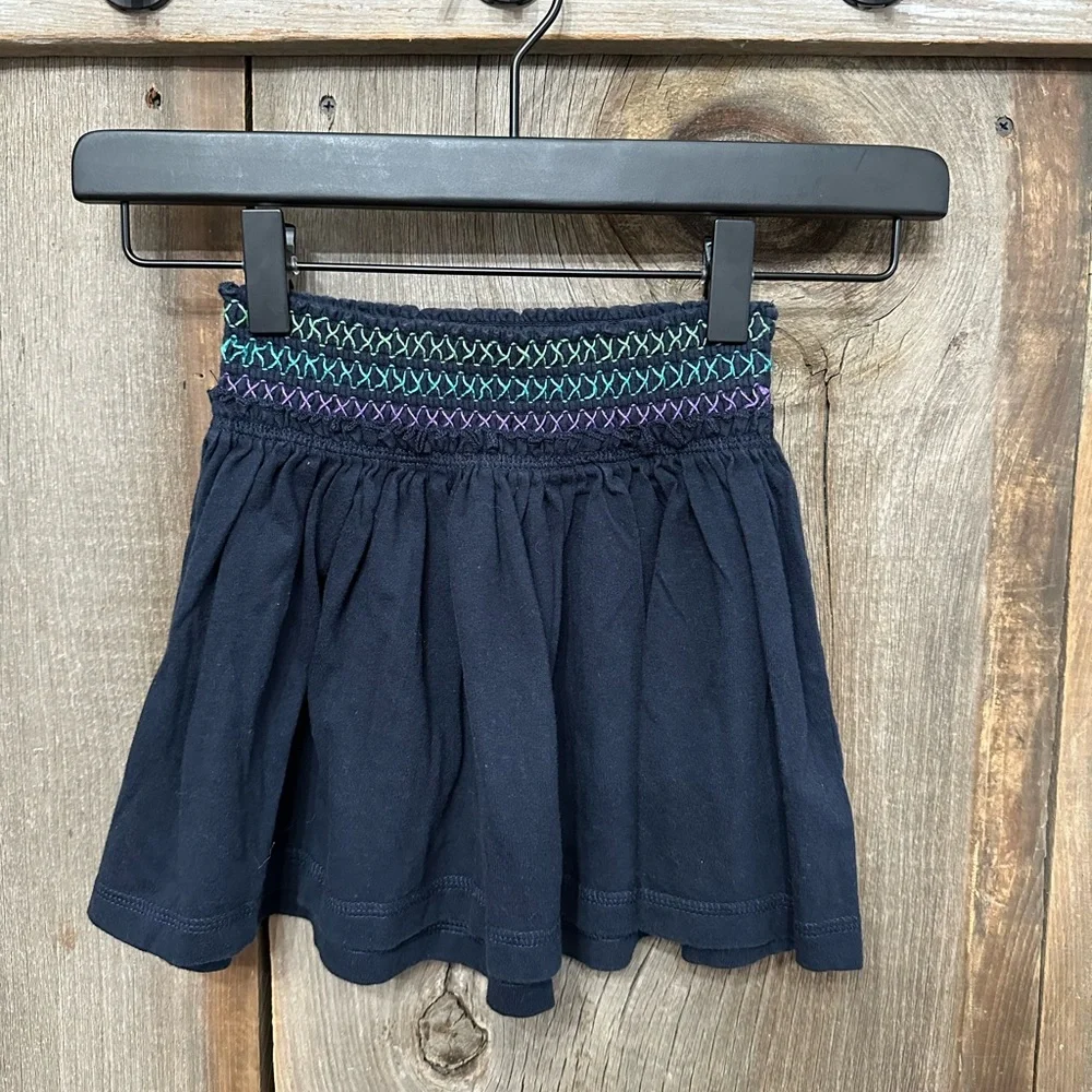 GapKids Smocked Waist Skirt with Shorts in Blue Size XS 4-5